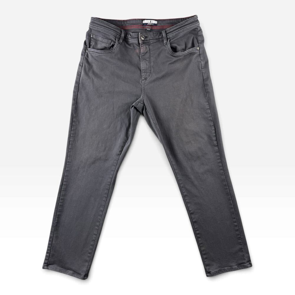 Johnnie-O Newport Pants Mens 34x30 Charcoal Gray Stretch 5 Pocket Chino